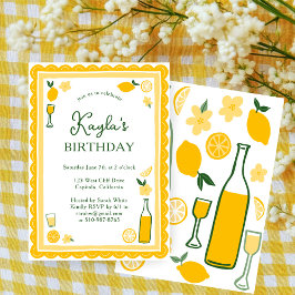 Limoncello Lemonade Lemons CUSTOM BIRTHDAY PARTY Einladung