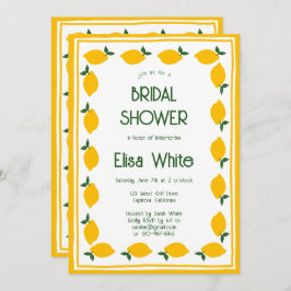 Limoncello Lemons CUSTOM QR Brautparty Einladung