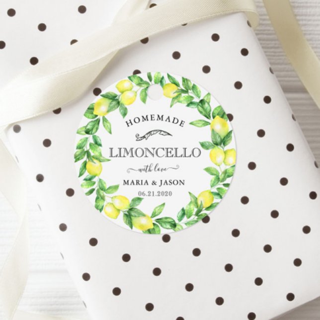 Limoncello Monogram Favor Classic Geschenkanhänger (Von Creator hochgeladen)