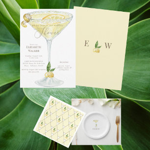 Limoncello personalisierter Name Hochzeit Pappteller