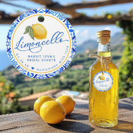 Limoncello Personalisiertes Brautparty Gefälte Tag Geschenkanhänger
