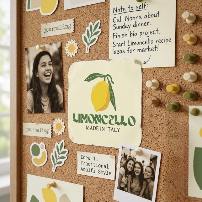 Limoncello Quadratischer Aufkleber (Von Creator hochgeladen)