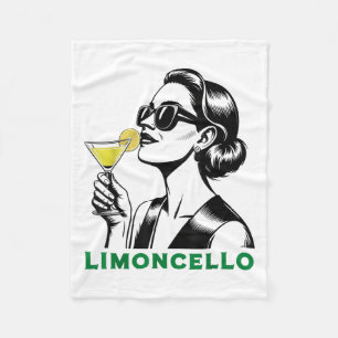 Limoncello Schwanz Chic Italienisch Aperitivo Frau Fleecedecke