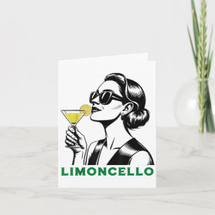 Limoncello Schwanz Chic Italienisch Aperitivo Frau Karte