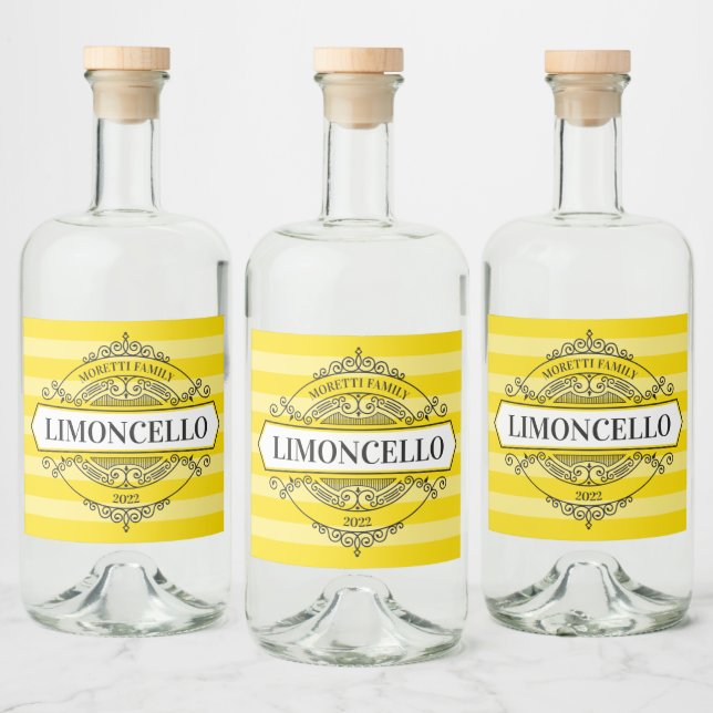Limoncello Vintages Abzeichen Alkoholflaschenetikett (Flaschen)