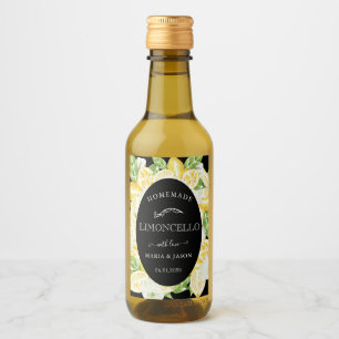 Limoncellon-Zitronenbaum für Mini-Flaschenetikett Weinetikett