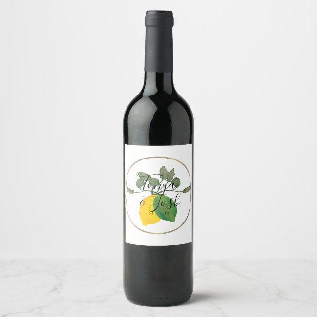 Limoncillo Limon Lemon Weinetikett (Vorderseite)