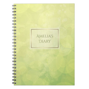 Limone Beschaffenheit abstrakten bokeh Grüns. Name Notizblock