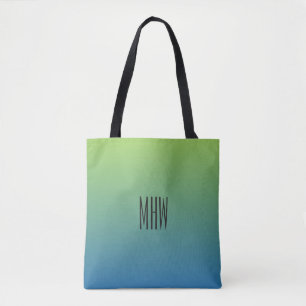 Limone Blue Gradient-kundenspezifische Monogramm-S