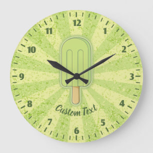 Limone Eiscreme-Uhr Große Wanduhr