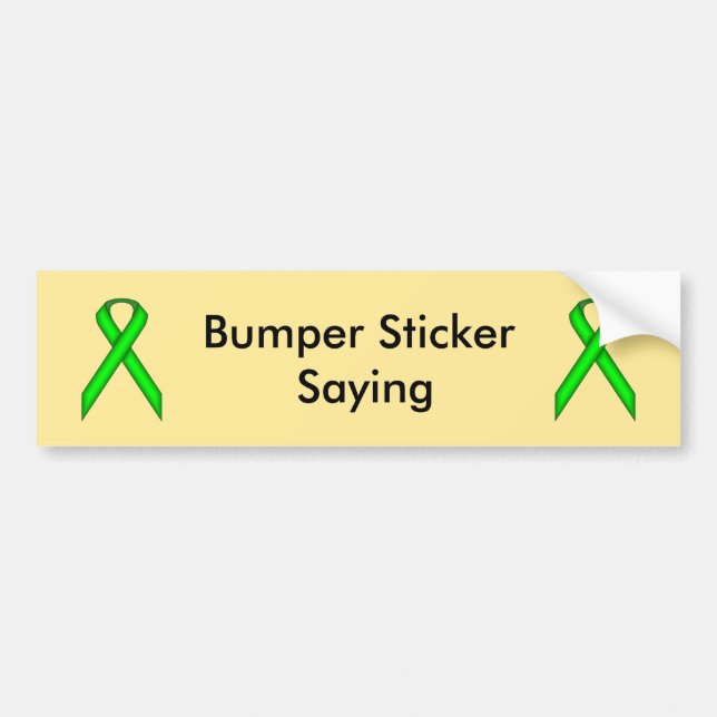 Limone Green Standard Ribbon Autoaufkleber (Vorne)
