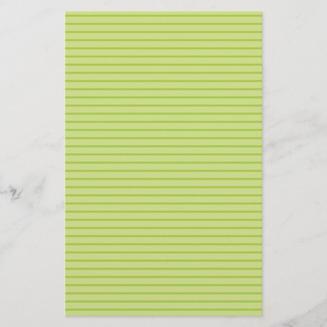 Limone grüne Streifen Briefpapier (Vorderseite)
