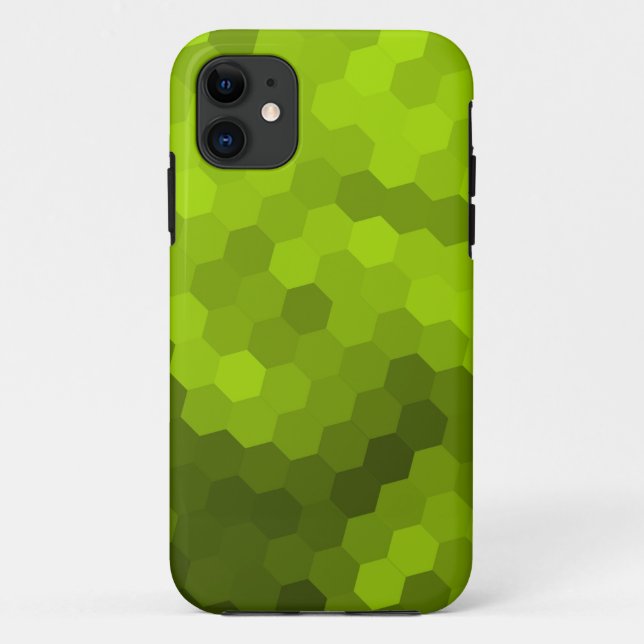 Limone hexagonale nahtlose Grafik Case-Mate iPhone Hülle (Rückseite)