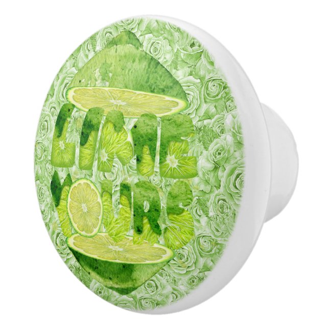 Limone Keramik Knochen groß Keramikknauf (Rechts)