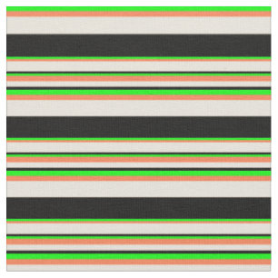 Limone, korallenfarbene, beige- und schwarzfarbene stoff