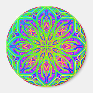 Limone Lila Mandala Style Boho Magnet