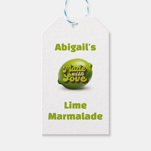 Limone Marmalade Geschenkanhänger (Vorderseite)