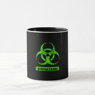 Limone Neon Green Bio-Hazard-Chemikalien Graphic Tasse