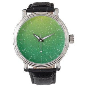 Limone Soda mit winzigen Bläschen Kunst Armbanduhr