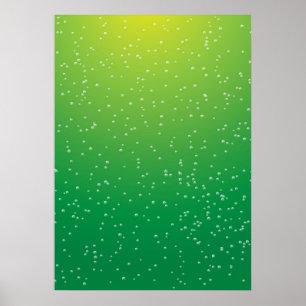 Limone Soda mit winzigen Bläschen Kunst Poster