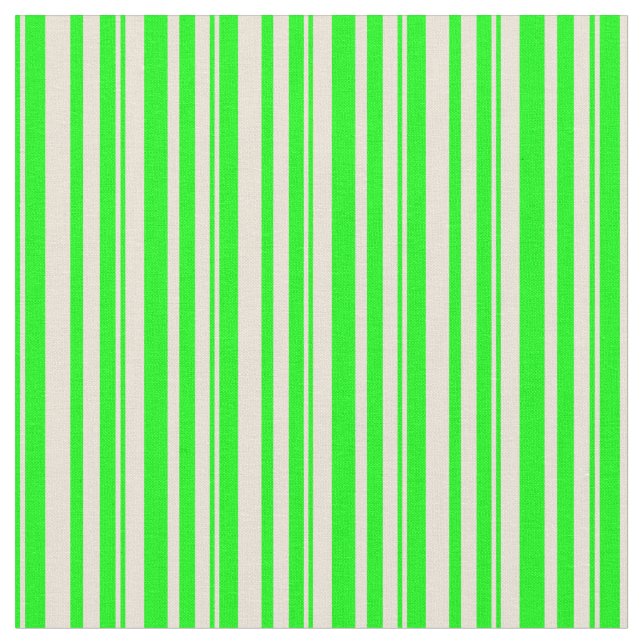 Limone und Bisque-farbige Linien Stoff (Nahaufnahme)