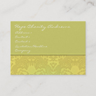 Limone und goldene Damaskus-Flora - Visitenkarte