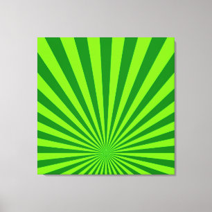 Limone und grüne Funky Abstrakt Art Wrapped Canvas Leinwanddruck