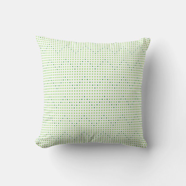 Limone und grüne Zickzack Muster Dots Pillows Kissen (Vorderseite)