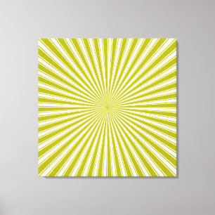 Limone und weiße Funky Abstrakt Art Wrapped Canvas Leinwanddruck