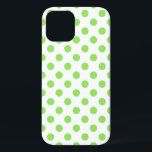 Limone und weiße Polka-Punkte Case-Mate iPhone Hülle<br><div class="desc">Limone und weiße Polka-Punkte</div>