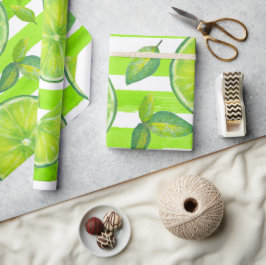 Limone Wasserfarbe Geschenkpapier