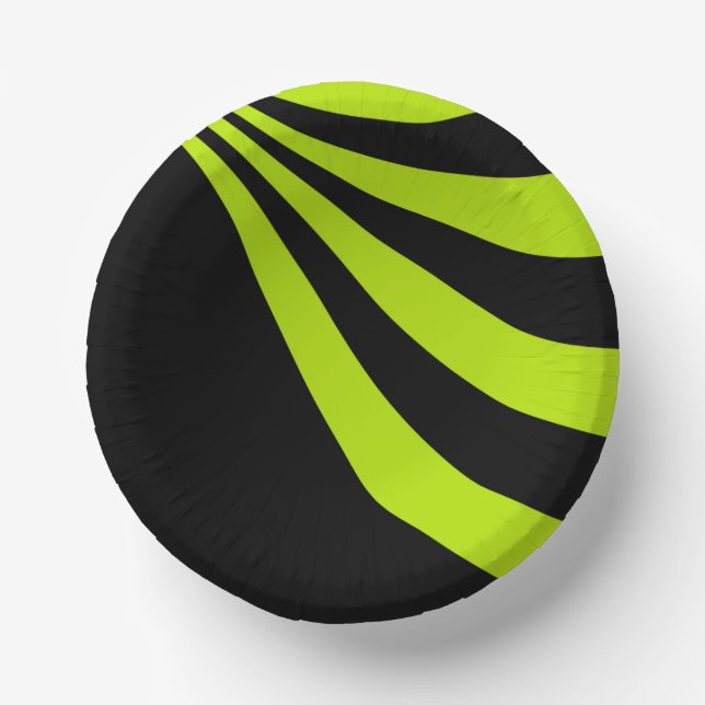 Limone Welle Pappteller (Vorderseite)