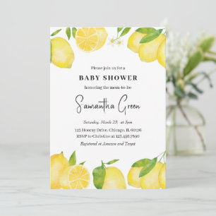 Limonen-Baby-Shower-Einladung Einladung