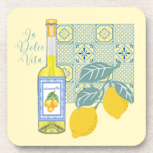 Limonen-Farm Retro Getränkeuntersetzer
