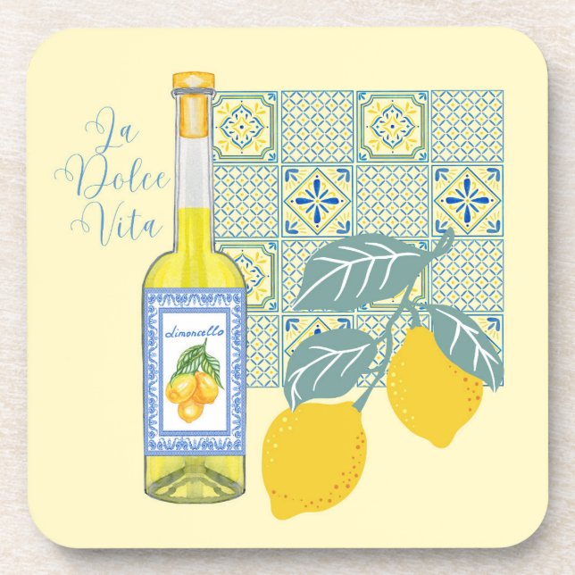 Limonen-Farm Retro Getränkeuntersetzer (Vorderseite)