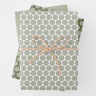 Limonen-Geschenkpapier in drei Farbkombinationen Geschenkpapier Set