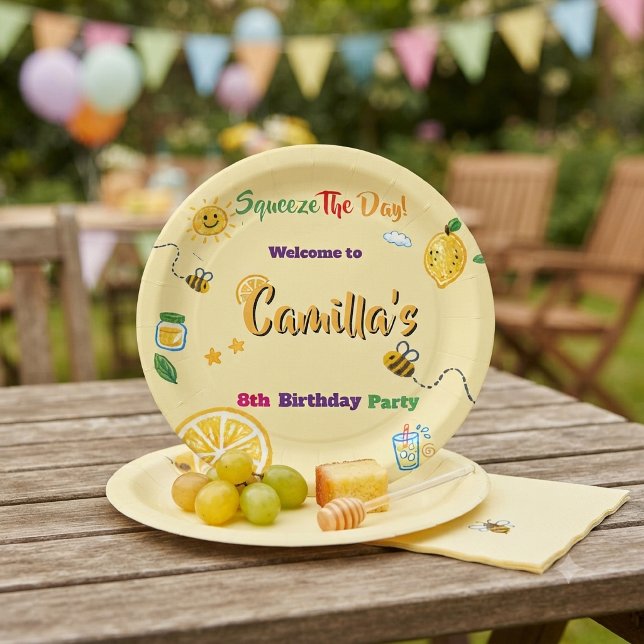 Limonen-Thema Kindergeburtstag  Pappteller (Von Creator hochgeladen)
