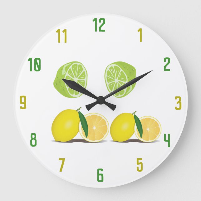 Limonen-Wandsperre Große Wanduhr (Vorderseite)