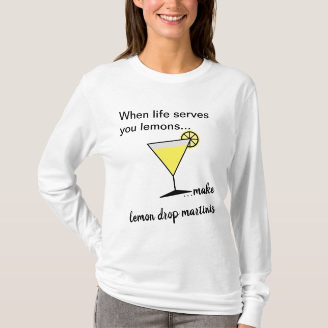 Limonen-Zitronen-Martini T-Shirt (Vorderseite)