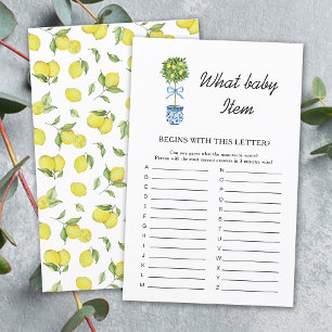 Limonenbaum-Baby-Shower-Spiel