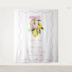 Limonengrosser Bogen preppy Coquette Babyparty Wil Wandteppich
