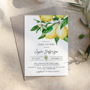 Limonengrün Baby Shower Einladung