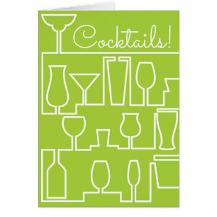 Limonengrün-Cocktail-Party