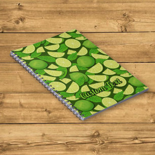 Limonenhintergrund Notizblock