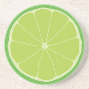 Limoner Coaster, Zitrusfrüchte Küche Kunst Sandstein Untersetzer