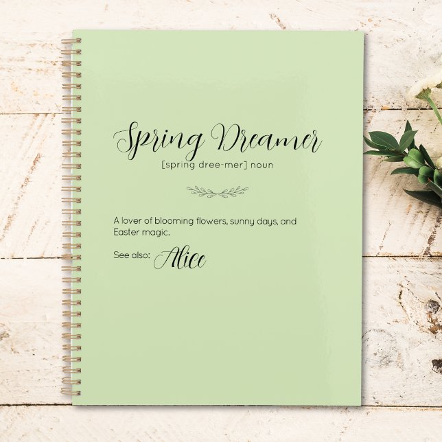 Limoner Cream Ostersonnenplaner Planer (Lime Cream Easter Bunny Planner)