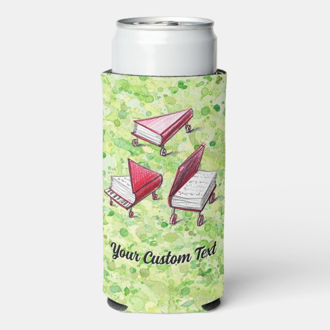 Limoner cremefarbener Spritzer Anpassbare Skizze K Selters Dosenkühler (Seltzer Rückseite)