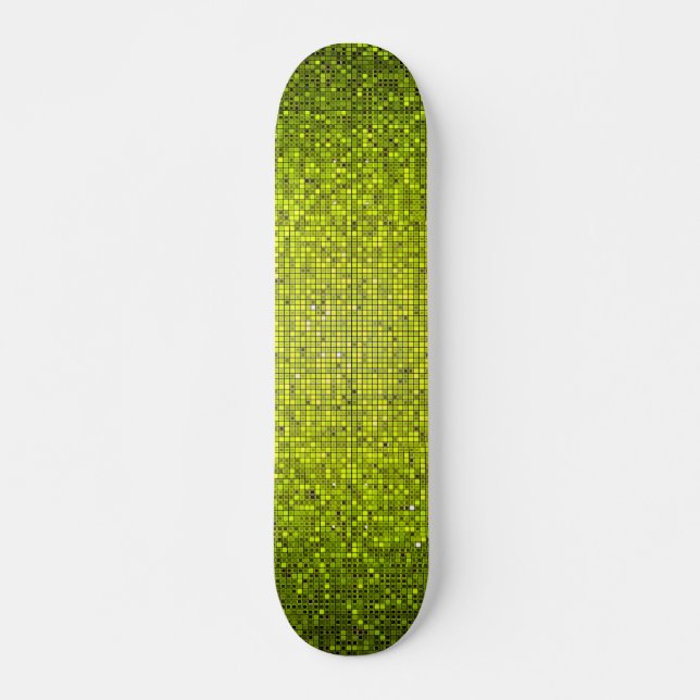 Limoner Glitzer Sequin Disco Alte Schule Skateboar Skateboard (Vorne)