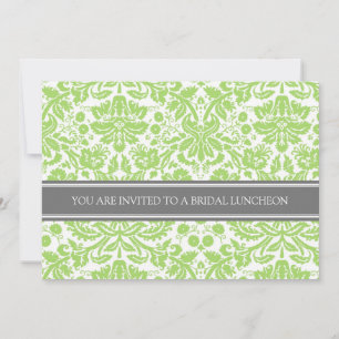 Limoner Grauer Damask Einladung