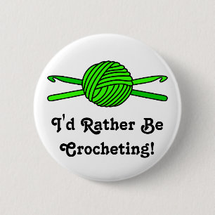 Limoner grüner Ball der Garn-u. Häkelarbeit-Hake Button